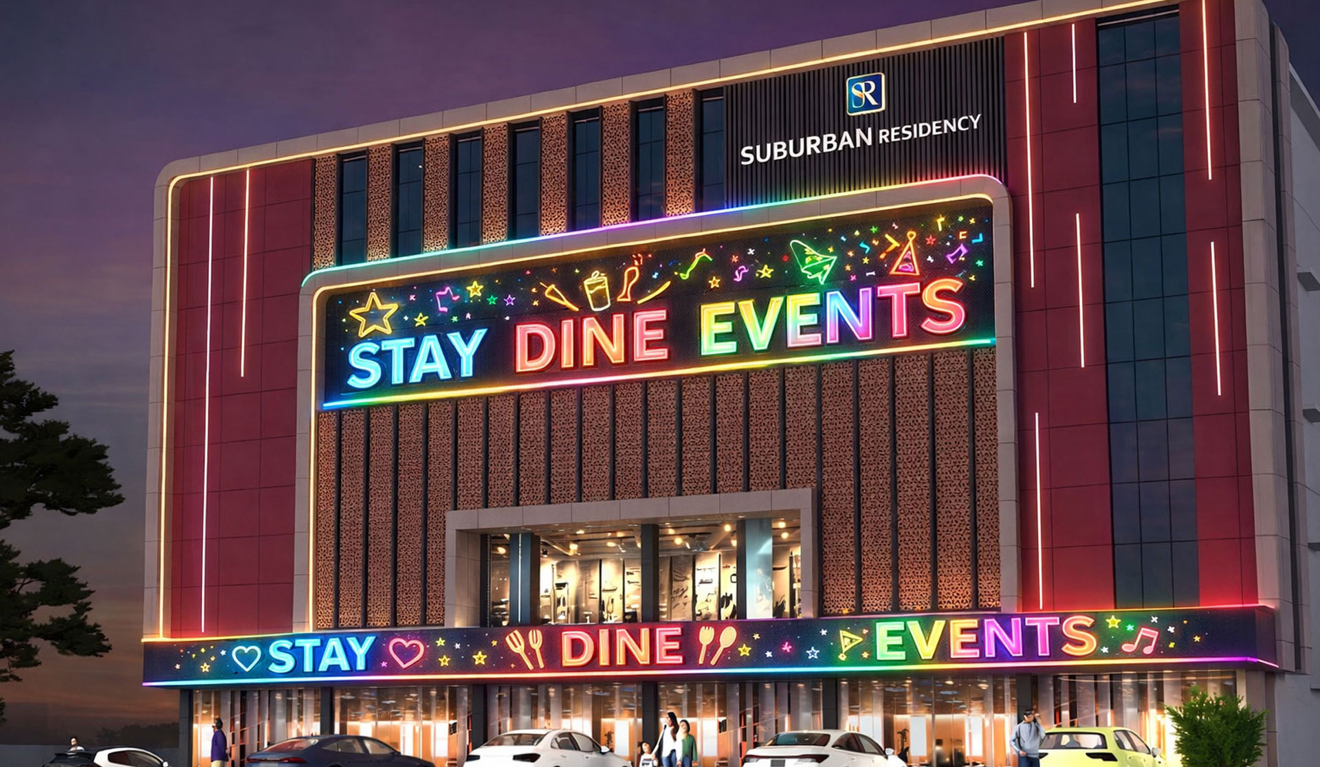 Suburban Residency luxury hotel room in Kottayam